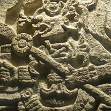 Fragmento de friso mural Dios Sol